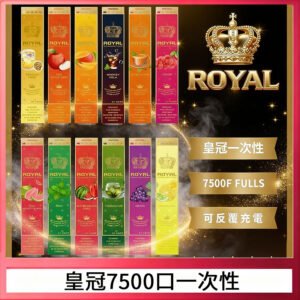 ROYAL皇冠拋棄式電子煙一次性7500口